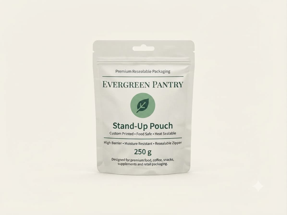 Custom printed mylar bag with full-colour branding